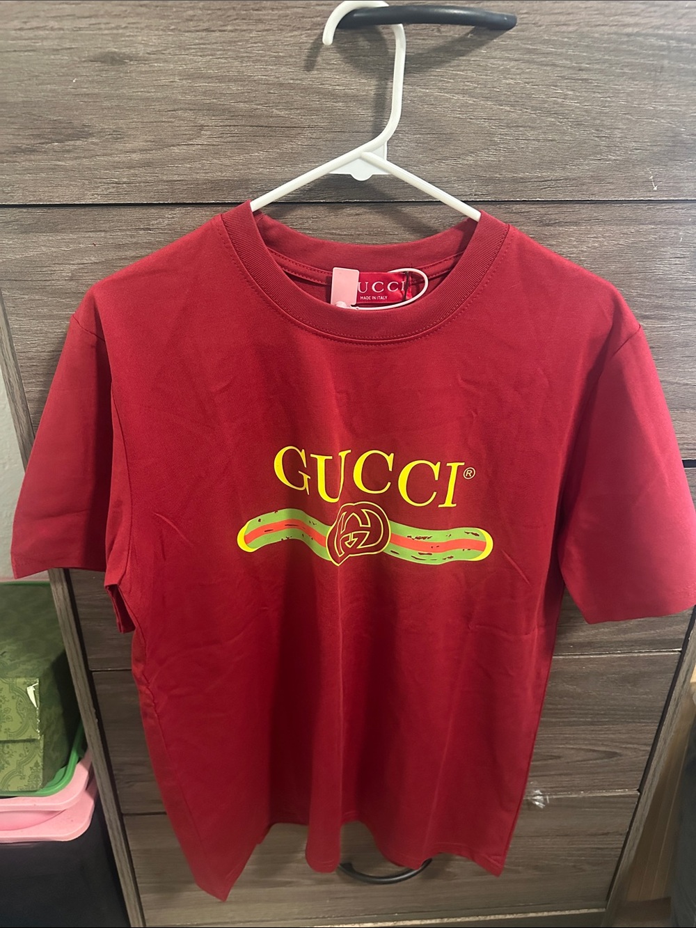 Men’s Red Short-Sleeve Tee size M